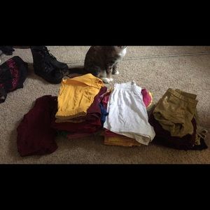 Shorts, spandex, two body shells